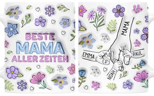 Geschenke Mall Tasse Personalisiert - Oma Und Enkel - mama oma tasse, muttertagsgeschenke tasse, tasse mama, Mutter personalisiert geschenk (Modell #7)