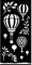 Stamperia - Thick Stencils for Scrapbooks, Albums, Cards, Bullet Journalling, and More, Flexible Material, Easy to Clean, Perfect for Hobbies, Crafts and Gifting (Timeless, Air Balloons)