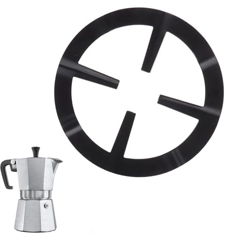 dinghaole Mokka-Topfhalter, Gasring-Reduzierhalter, Gusseisen, universeller Mokkakopfständer, langlebiger Gasherd-Reduzierstück und Kaffeekannenständer, kompatibel mit Gasherden, Pfannen und kleinem