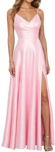 RYTEJFES Abendkleid Damen Lang Ballkleid Cocktailkleid Elegant Brautjungfernkleid Party Schulterfrei Ballkleider Abschlussballkleid Festlich Festliches Kleid Bodenlang