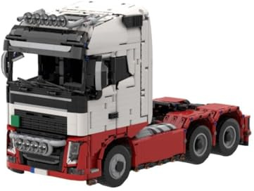Quibuilds 1:17 4x6 Truck Klemmbausteine, MOC LKW Modell mit Kippbarer Kabine, Sammlermodell für Büro & Werkstatt, Geschenk für Erwachsene, Design von Qiyue1992 (2866 Teile/Dynamic Version)