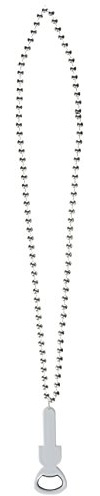 Beistle 54651-S Beads with Bottle Opener, Plastic, Silver