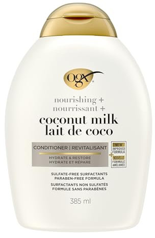 OGX Coconut Milk Conditioner for Dry Damaged Hair, 385ml
