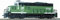 Scala H0 - Locomotiva Diesel GP9M Burlington Northern