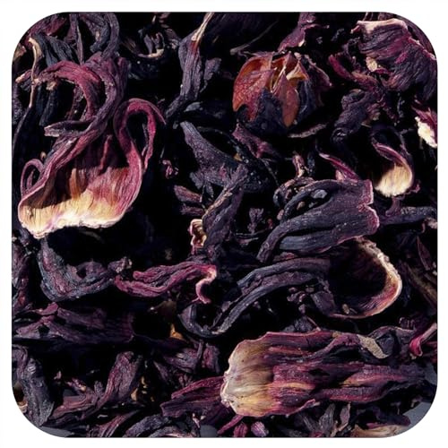 Organic Hibiscus Flower Petals, Whole, 1 lb (453.6 g), Starwest Botanicals