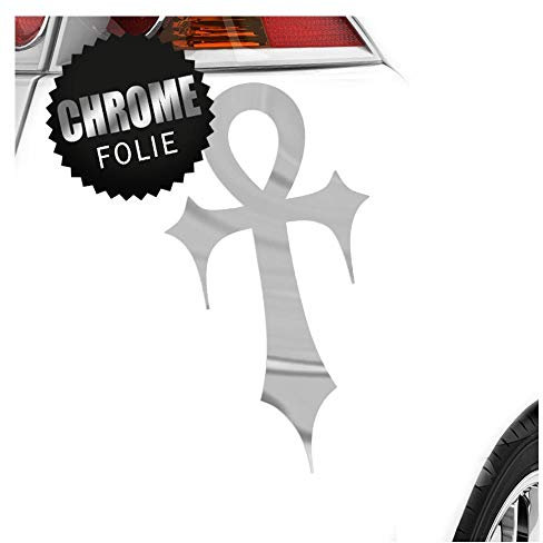 Kiwistar - Autoaufkleber - Gothic Ankh Heckscheibe - Aufkleber Auto Kfz Fahrrad, LKW, Truck Mofa