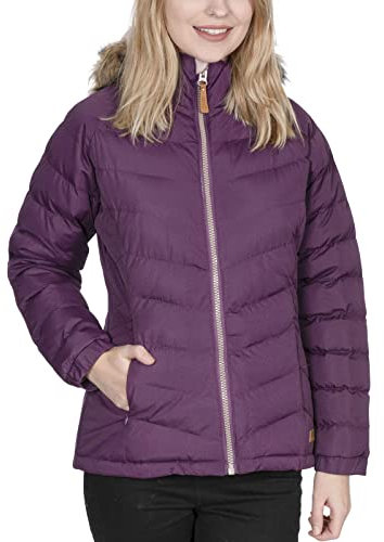 Trespass Nada Women's Padded Hooded Casual Jacket Potent Purple Size - 6