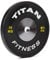 Titan Fitness 15 KG Single Elite Competition Bumper Plates, Black Olympic Weight Plates for Home Gym, Rubber Coating with Steel Core, Low Bounce Rate, Easy-Grip Edges