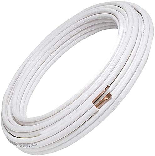 Par de tubos de cobre para aire acondicionado de 1/4 + 3/8, apto para gas R410A R407C R32 (5 metros (5+5))