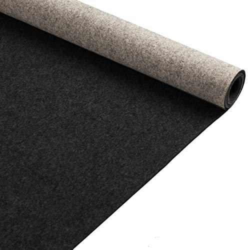 Primaflor Event-Teppich Meterware Podium - Anthrazit Meliert, 1,00m x 3,00m, Viele Farben, Rutschfester Gangläufer, Schwer Entflammbarer Hochzeits-Läufer, B1 Messeteppich