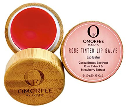 Omorfee 100% Bio getönte und feuchtigkeitsspendende Lippenbalsam Behandlung Erdbeergeschmack. Omorfee 100% Organic Tinted and Moisturizing Lip Balm Treatment Strawberry Flavor- 10g/0.35Oz