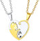 U7 Couples Necklace BFF Necklaces For 2 Girls Womens Pendant Cat Jewellery Friendship Gifts