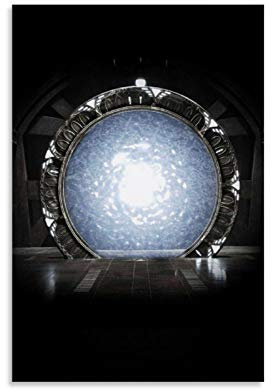 SDFSDF Stargate Universe Retro-Reiseposter Dekoratives Gemälde Leinwand Kunst Wand Home Decor Sammlerstück Vintage Poster 60 x 90 cm