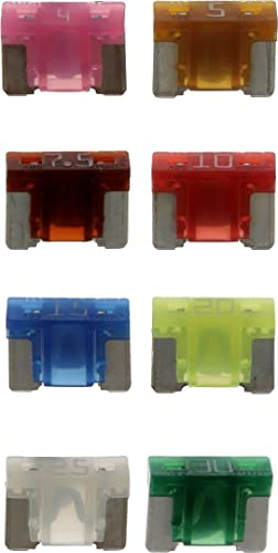 Restagraf - Sortiment Flachsicherungen Low Profile Mini - Schaltkreisschutz 4 bis 30 A und 58 V - für Automotive und Industrie - Ref. 17160 - Beutel mit 16 Stück