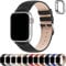 Fullmosa Compatible with Apple Watch Straps 41mm 40mm 38mm, Genuine Leather iWatch Replacement Bands with Case for Series 9/8/7/6/5/4/3/2/1/SE/SE2 for Women Men, Noir Black+Silver Buckle