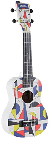 Gewa Sopran Ukulele Square W-SO-BWR White 0 Inkl. Gig-Bag