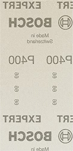 Bosch Professional 50x Expert M480 Sanding Net (for Hardwood, Paint on wood, 93x186 mm, Grit 400, Accessories Orbital Sander)