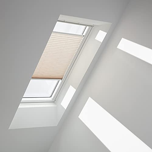 VELUX Original Plissee (FHL), Weisse Seitenschienen, UK08, Leinen/FHL UK08 1275SWL