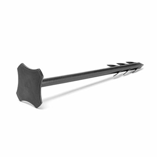 Florade® PP-Nägel mit Widerhaken | UV-beständiger Kunststoff | Extra stabil, sicher & wiederverwendbar | Für Folien, Netze, Vliese, Planen | Kopfdurchmesser 4,6 cm, Länge 20 cm | Schwarz