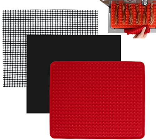 Toaster Oven Air Fryer Reusable Mats Accessories 10 x 12, Compatible with Cuisinart, Breville, Black and Decker + More, Non-Stick, Easy Clean, Food Safe Oven Liner Replacements for Parchment Paper