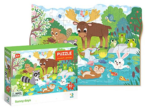 Sunny Days Seasons Sommer Puzzle für Kinder ab 4 Jahren, 60 Teile, Dodo, perfektes pädagogisches Geschenk für Jungen und Mädchen
