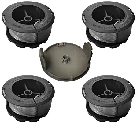 F016800570 Replacement Trimmer Spool for Bosch Universal GrassCut 18 18-26 18-260 Grass Trimmer with cover 1600A01R5J (4 spools + 1 cover)1.6mm 6m