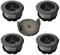 F016800570 Bobine de Rechange pour débroussailleuse Bosch Universal GrassCut 18 18-26 18-260 avec Couvercle 1600A01R5J (4 bobines + 1 Couvercle) 1,6 mm 6 m