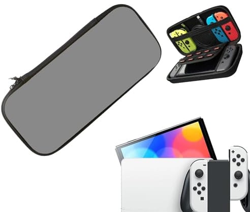 Generic | Beschermhoes | 3.94 | Hardcase | Grijs - Grey | Bescherming Case | Opberghoes | Compatibel met Nintendo Switch & OLED