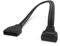 LINKUP - USB 3.2 Gen 2 (USB 3.1) Adaptador interno Cabezal de placa base de 20 pines macho a hembra 10 Gbps para puertos USB A de PC - Tipo de salida - Negro 24 cm