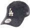 New Era Los Angeles Dodgers MLB Team Suede Black 9Twenty Unstructured Strapback Cap - One-Size