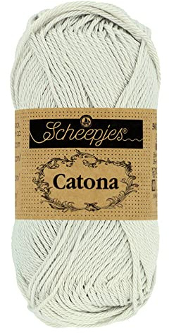Scheepjes - Scheepjes Catona 172 Light Silver Yarn - 20x25g