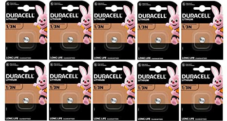 10 x Duracell CR 1/3N 2L76 CR11108 mit Lithium (10 Blistercard a 1 Batterie) 10 Batterien