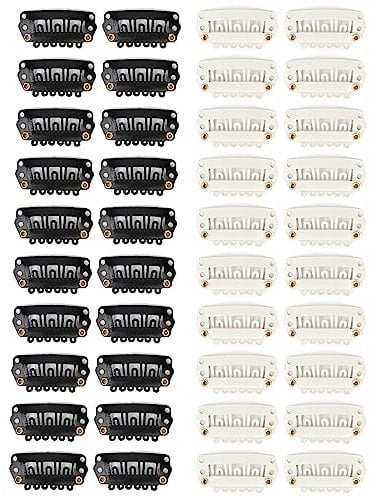 40 Pcs Perücken Clip, Haarverlängerung Clips, U-Förmige Metallclips, Schnapp Clips für Haarverlängerungen