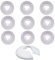 10 Pcs Plastic Pipe Collars Pipe Decoration Cover Strong White Plastic Pipe Covers Sleeve for 16 MM Diameter Pipe White