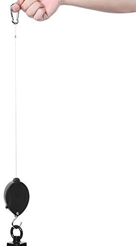 Mokernali Gancio Portavasi, 160 Cm Retrattile, Alte Prestazioni, Portata 25 kg Gancio Appendini, Supporto Retrattile Alte Prestazioni, Gancio Cesto Fiori, per Cestini da Giardino