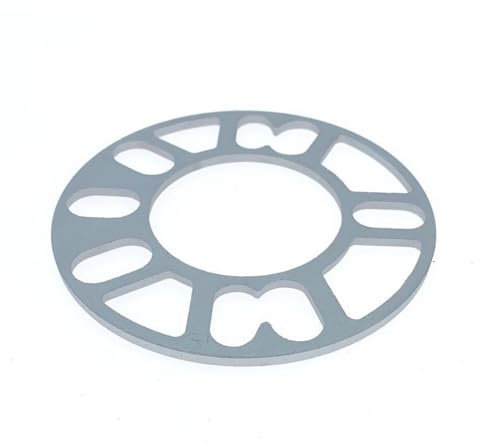 Wambere 4 Stück Autos Rad Spurverbreiterungen Unterlegscheiben Platte Rad Spurverbreiterungen Distanzscheiben Platte Legierung Aluminium Verbreiterte Spurverbreiterung Universal 4 5 6 Löcher,3mm