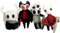 MayDee 4 Hollow Night Plush Weich Kuschelige Hornet Plüschtiere Süße Knight Stoffpuppen Kinder Teenager Geschenke Schlafzimmer Sofa Dekoration