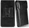 Miimall Handytasche Kompatibel mit Samsung S25 Serie iPhone 16e 16 15 14 Pro Plus Pro Max Gürteltasche+Gürtelclip, Premium Leder Gürteltasche Hülle für Samsung S25 S24 S23 Plus Ultra-Schwarz