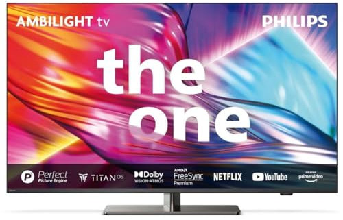 TV LED Philips The One 55PUS8949 139 cm Ambilight 4K UHD Smart TV 2024 Gris anthracite
