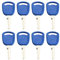 Newyuan Lot de 8 clés d'allumage 14601 82003267 82030143 compatibles avec Case New Holland Tracteur, machines agricoles, pièces de machines lourdes