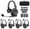 Moman Wireless Intercom Headset, XTALK X5 2.4GHz Vollduplex Kabelloses Kommunikationssystem 24H 350M für Film Produktion mit Echtzeitüberwachung, Intercom Teamkommunikation Headset