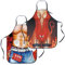 ZKGYUS Grillschürze für Männer Damen, Kochschürze Küchenschürze Lustige, Lustige Kochschürze für Männer, Schürze Wasserdichte für Herren Damen Geschenk für Party Costume Grill