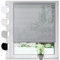 SONELLO Aluminium Jalousie 145cm x 130cm Silber Alu Jalousie Klemmfix ohne Bohren Sichtschutz Blendschutz Lichtschutz Sonnenschutz für Fenster und Türen