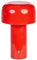Tischlampe Metall rot wiederaufladbar kabellos Akku Touch LED Outdoor Besos