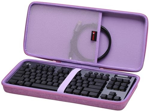 XANAD Hard Case for Logitech G915 TKL, G PRO Keyboard, G PRO X TKL 80% 87 Key Computer Keyboard - Purple