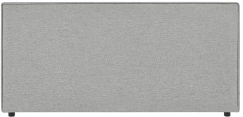 IDIMEX Kopfteil SERAFI gepolstert 140 cm grau – Elegantes Bettkopfteil, Melange-Optik, widerstandsfähiger Stoffbezug, langlebig und bequem, klassisches Design