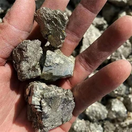 Grandes trozos de Roca de Cristal de Cuarzo calcopirita en Bruto