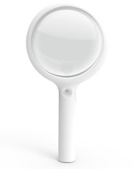 Lupe mit Licht, Leselupe mit Licht für Senioren Groß, 30 Fach 60 Fach Beleuchtete Lupe mit 20 LEDs, 3 Lichtmodi USB Wiederaufladbar, HandLupe für Senioren, Kinder, Juwelier, Hobbies
