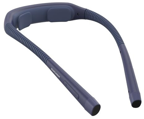 Glocusent Leselampe Hals mit 3 Farben & 5 stufenloser Helligkeit, Leselampe Bett mit Timer & Einschlafhilfe, Perfektes Halslampe für Lesen Stricken Häkeln Nähen Reparieren (Marineblau)