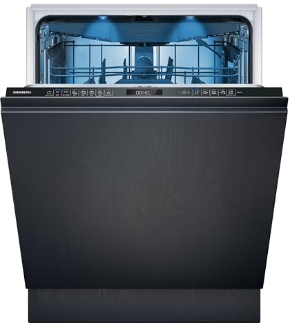 Siemens iQ500 Smarter Vollintegrierter Geschirrspüler 60 cm SN65ZX17CE | Made in Germany, Zeolith-Trocknen für glänzendes Geschirr, Restlaufzeit-Projektion am Boden, flüsterleise 40 dB, 14 Gedecke